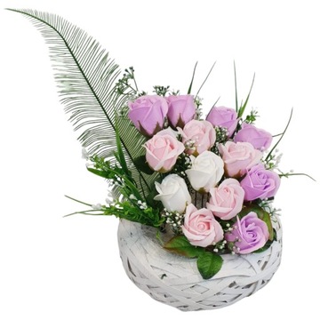 Букет мыльных цветов, розы, цветочная коробка, ПОДАРОК ​​на РАЗНЫЕ СЛУЧАИ, День матери