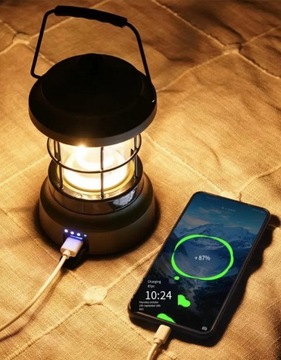 КЕМПИНГОВАЯ ЛАМПА СВЕТОДИОДНЫЙ USB РЕТРО ТУРИСТИЧЕСКИЙ ФОНАРЬ