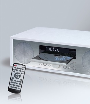 СИСТЕМА CD-ПЛЕЕР USB Bluetooth ДОМАШНЕЕ РАДИО МИНИ-СИСТЕМА MP3 РЕТРО БЕЛЫЙ