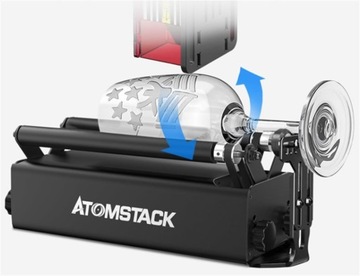 ATOMSTACK R3 PRO для лазерного гравера, вращающийся на 360° ролик по оси Y