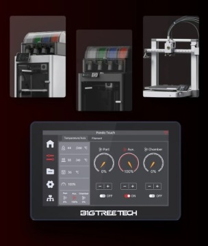 Сенсорный экран 5 дюймов, дисплей 5 дюймов, управление принтером Bambu Lab X1 P1 A1