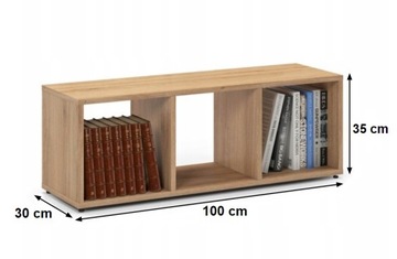 Модульный книжный шкаф 3.1, комод, дубовый шкаф