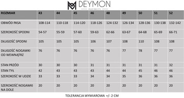 SPODNIE MĘSKIE JEANSOWE CIEMNE DŻINSY DICONTI DUŻE W43 L30 PAS 108-114 CM