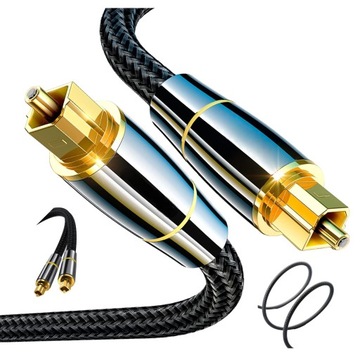 Optyczny Kabel TOSLINK DIGITAL Audio HQ S/PDIF 3m