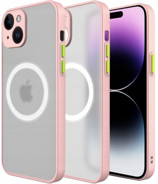 Etui do iPhone 15 do MagSafe WZMACNIANE 360° MATT CASE Ochrona Aparatu