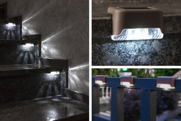 4x ВОДОНЕПРОНИЦАЕМЫЙ СОЛНЕЧНЫЙ СВЕТОДИОДНЫЙ НАРУЖНЫЙ САДОВЫЙ ЛЕСТНИЧНЫЙ СВЕТИЛЬНИК