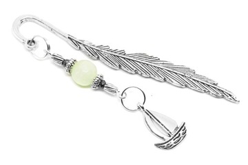 ZAKŁADKA DO KSIĄŻKI ŻAGLÓWKA MORZE jadeit hematyt