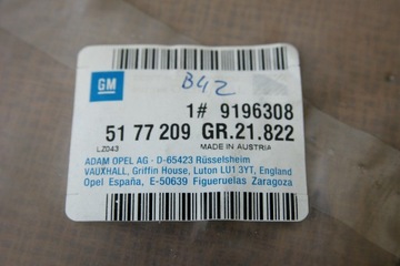 ZNAK NÁPIS "16V" OPEL CORSA C - ORIGINÁLNÍ