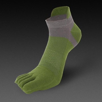 4 шт., мягкие женские и мужские хлопковые носки с низким носком, спортивные носки для йоги, зеленый + синий