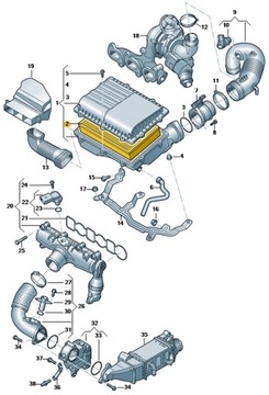 AUDI OE 6C0129620D FILTR VZDUCHU