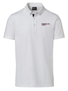 PORSCHE KOSZULKA POLO MĘSKA BIAŁA MOTORSPORT XXL