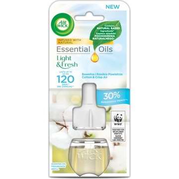 AIR WICK Bawełna i Rześkie Powietrze wkład 19ml