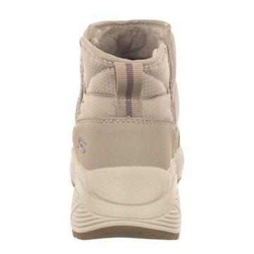 Buty Botki Zimowe Skechers Bobs Sparrow 2.0 Beżowe