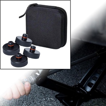 4 предмета подъемных аксессуаров с резиновым футляром для хранения.