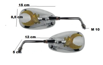 LUSTERKA HONDA VT VTX SUZUKI VL KAWASAKI VN ORZEŁ GOLD