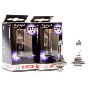 2 ŻARÓWKI BOSCH H7 GIGALIGHT PLUS 120 WIĘCEJ ŚWIATŁA