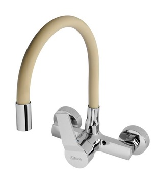 BATERIA KUCHENNA ŚCIENNA BEŻOWA ELASTYCZNA ZLEWOZMYWAKOWA OBROTOWA ESTIVA