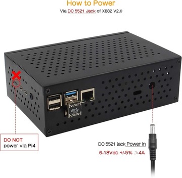 Дисковый массив 2.5 V2.0 с двумя 2,5-дюймовыми жесткими дисками/твердотельными дисками SATA NAS Raspberry Pi 4, модель B