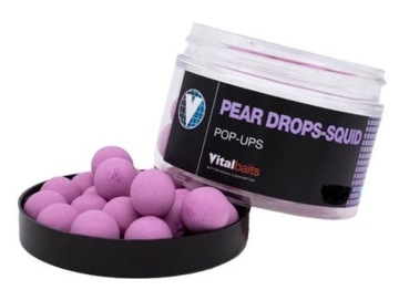 KULKI HACZYKOWE PŁYWAJĄCE POP-UP PEAR DROPS SQUID 18mm 50g VITALBAITS