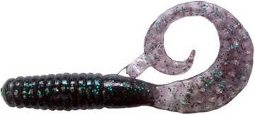 MANNS Twister 80mm fioletowy zielony brokat 1szt