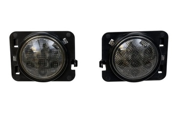 JEEP WRANGLER JK 2007-2018 KIERUNKOWSKAZY BIAŁE LED W BŁOTNIK