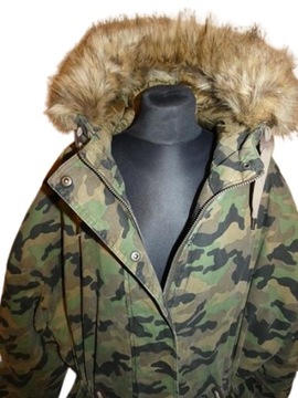 Sprana parka moro ASOS kurtka parka MILITARY STYLE ALASKA