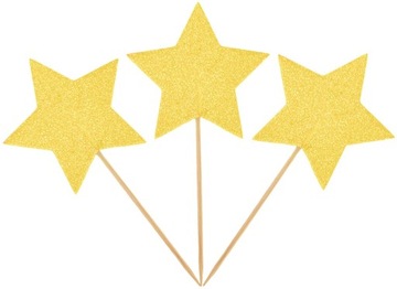 БУЛАВКИ ЗОЛОТЫЕ ЗВЕЗДЫ 8 ШТ.