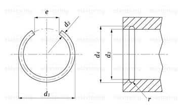 Селизирующее кольцо Elastic Ø22 DIN7993B [10 ПК]