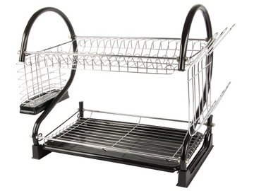 ДВУХУРОВНЕВАЯ ПОДСТАВКА ДЛЯ СУШКИ ПОСУДЫ