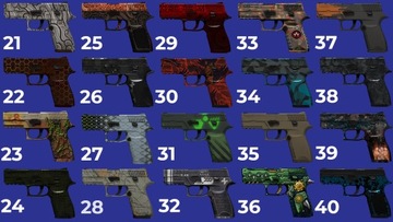 P250 SKIN BRONI COUNTER-STRIKE IRL do zawieszenia - PREZENT UPOMINEK