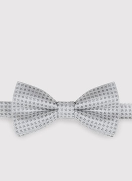 Серебряный мужской галстук-бабочка с микро узором PAKO LORENTE one size