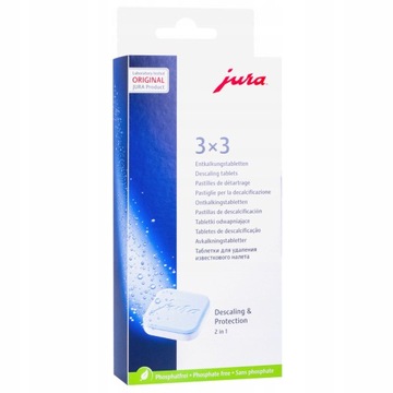 TABLETKI odkamieniające ekspresów Jura 9szt