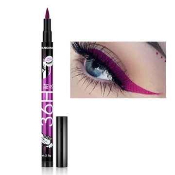 WODOODPORNY EYELINER DO POWIEK FIOLETOWY DŁUGOTRWAŁY EFEKT YANQINA