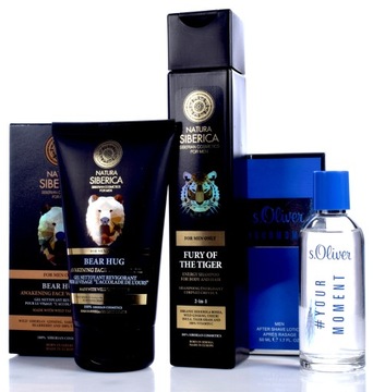 KOSMETYKI MĘSKIE + WODA PO GOLENIU PREZENT NATURA SIBERICA ZESTAW