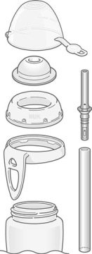 NUK ZAPASOWE WYMIENNE SŁOMKI SŁOMKA DO KUBKA FLEXI CUP 2SZT