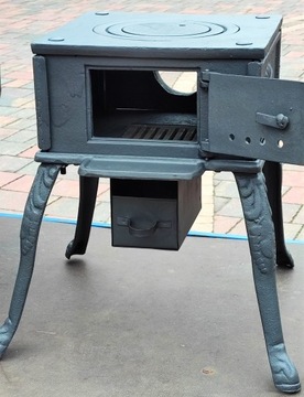 Чугунная печь Koza садовый камин-коптильня PL