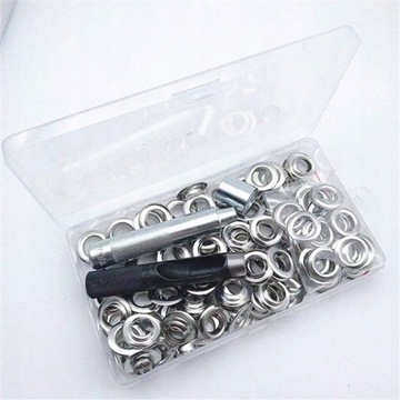 100 SZT OCZKA DZIURKACZ NAPY DO PLANDEKI 12MM