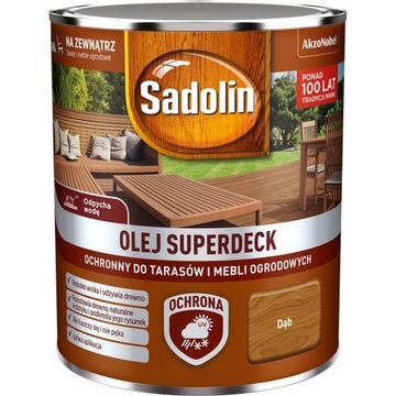 Sadolin Superdeck olej do drewna Dąb 0,75L