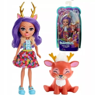 ENCHANTIMALS LALKA DANEESA DEER + JELONEK