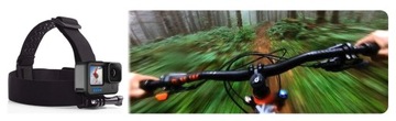 Крепление на шлем с повязкой на голову для спортивных камер GoPro Hero DJI SJCAM