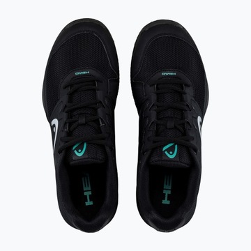 Buty do tenisa męskie HEAD Revolt Court black/teal 47 EU