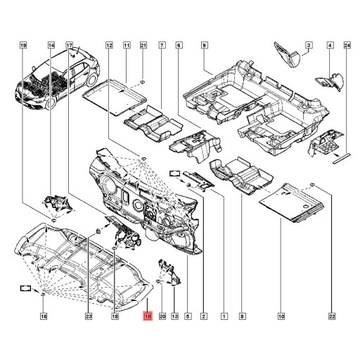 TLUMENÍ KAPOTY MOTORU RENAULT MEGANE 4 IV 2016- ORIGINÁLNÍ 658400159R