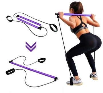 Drążek do ćwiczeń Gumy Oporowe Pilates Joga Fit