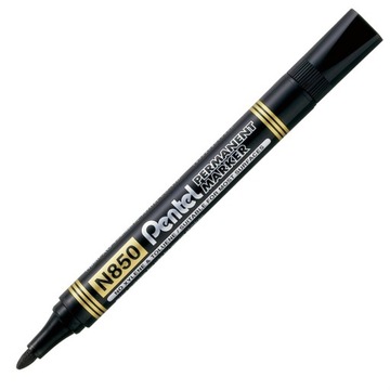 Marker permanentny okrągły Pentel N850 czarny