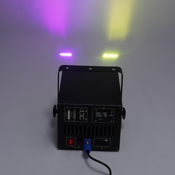 DMX LASER ANIMACYJNY ROBO 10W ILDA LASEROWY DO 500m² 12/21CH