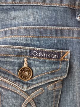 CALVIN KLEIN JEANS-SUPER SPODNIE S Z10C