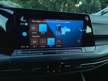 Volkswagen Golf VIII Hatchback Plug-In-Hybrid 1.4 TSI 204KM 2022 Volkswagen Golf hybryda sal.PL serwis ASO 1.4hyb 204KM bezwypadkowy pakiet, zdjęcie 35