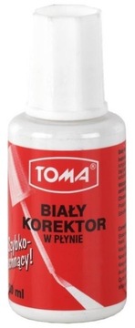 KOREKTOR W PŁYNIE 20ML PĘDZEL (10SZT) TOMA, TOMA