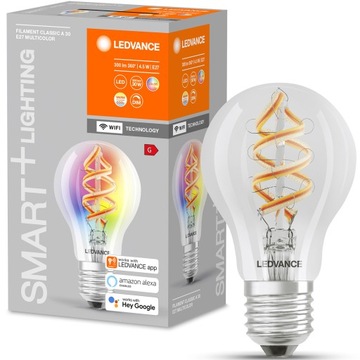 Żarówka LED E27 4,5W RGB WIFI Ściemnialna LEDVANCE