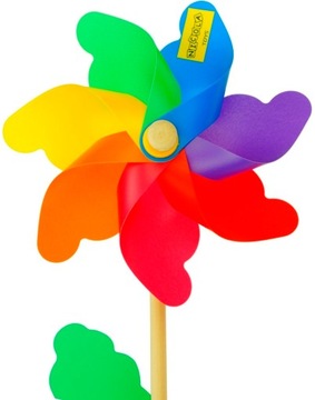 РАЗНОЦВЕТНАЯ ДЕРЕВЯННАЯ ШТИФТОВАЯ МЕЛЬНИЦА ВЕТРЯНАЯ МЕЛЬНИЦА 3720